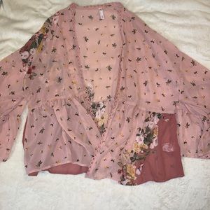 Floral Pink Kimono